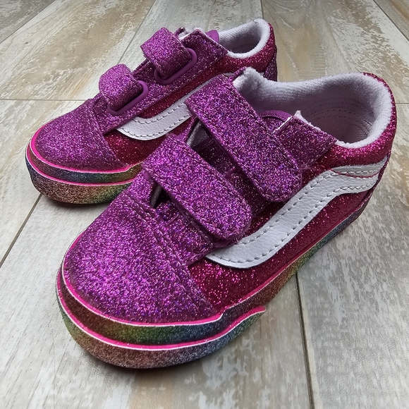 Vans Old Skool V Glitter Rainglow - Picture 4 of 8